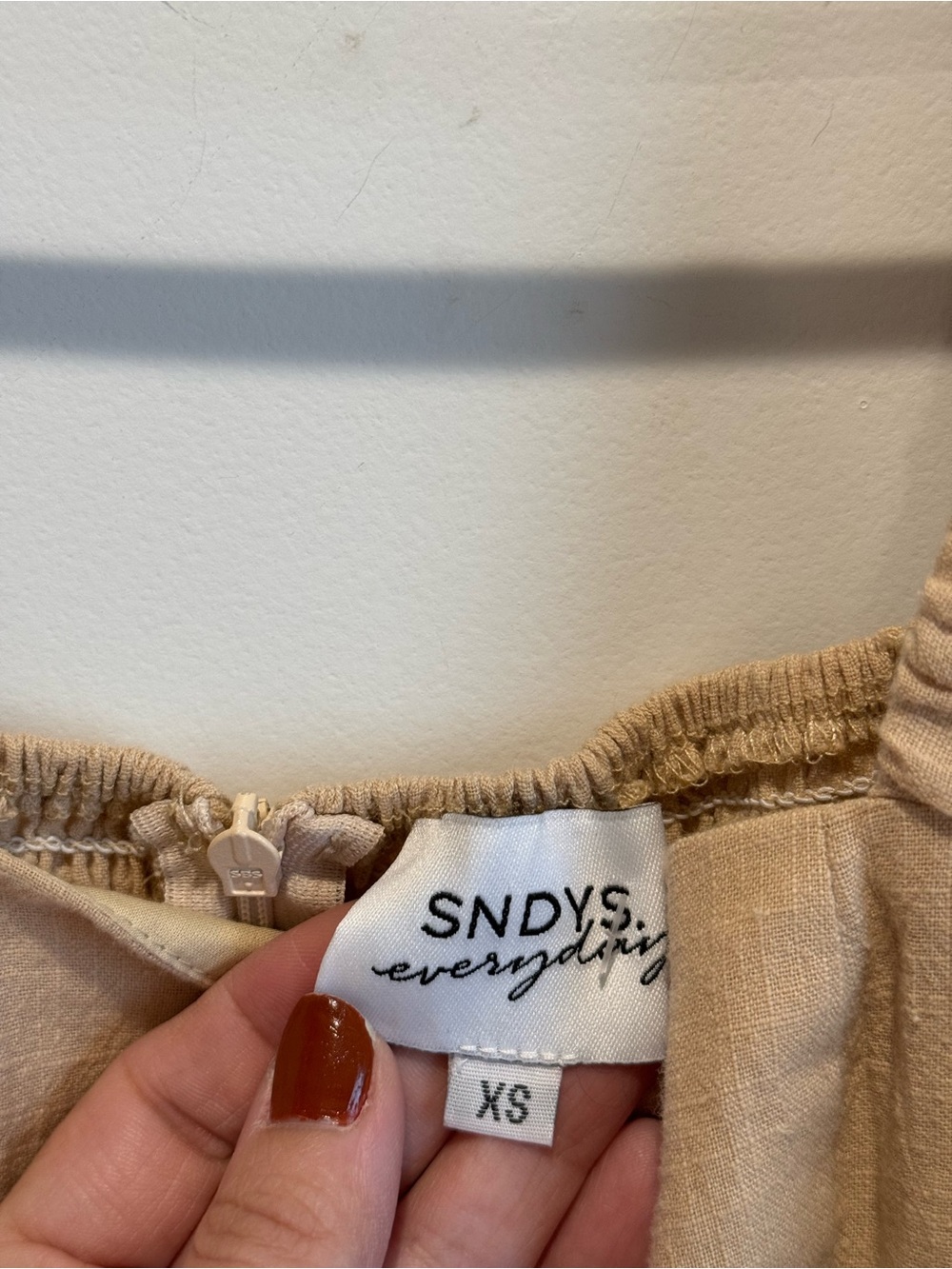 SNDYS Revolve Tuscany Linen Dress in Oat Size XS - Picture 5 of 6